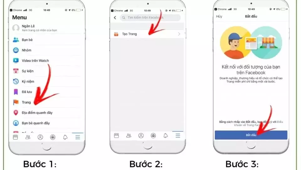 2 cách tạo Fanpage Facebook chuẩn đơn giản dành cho người mới 1 Cách tạo Fanpage Facebook trên điện thoại