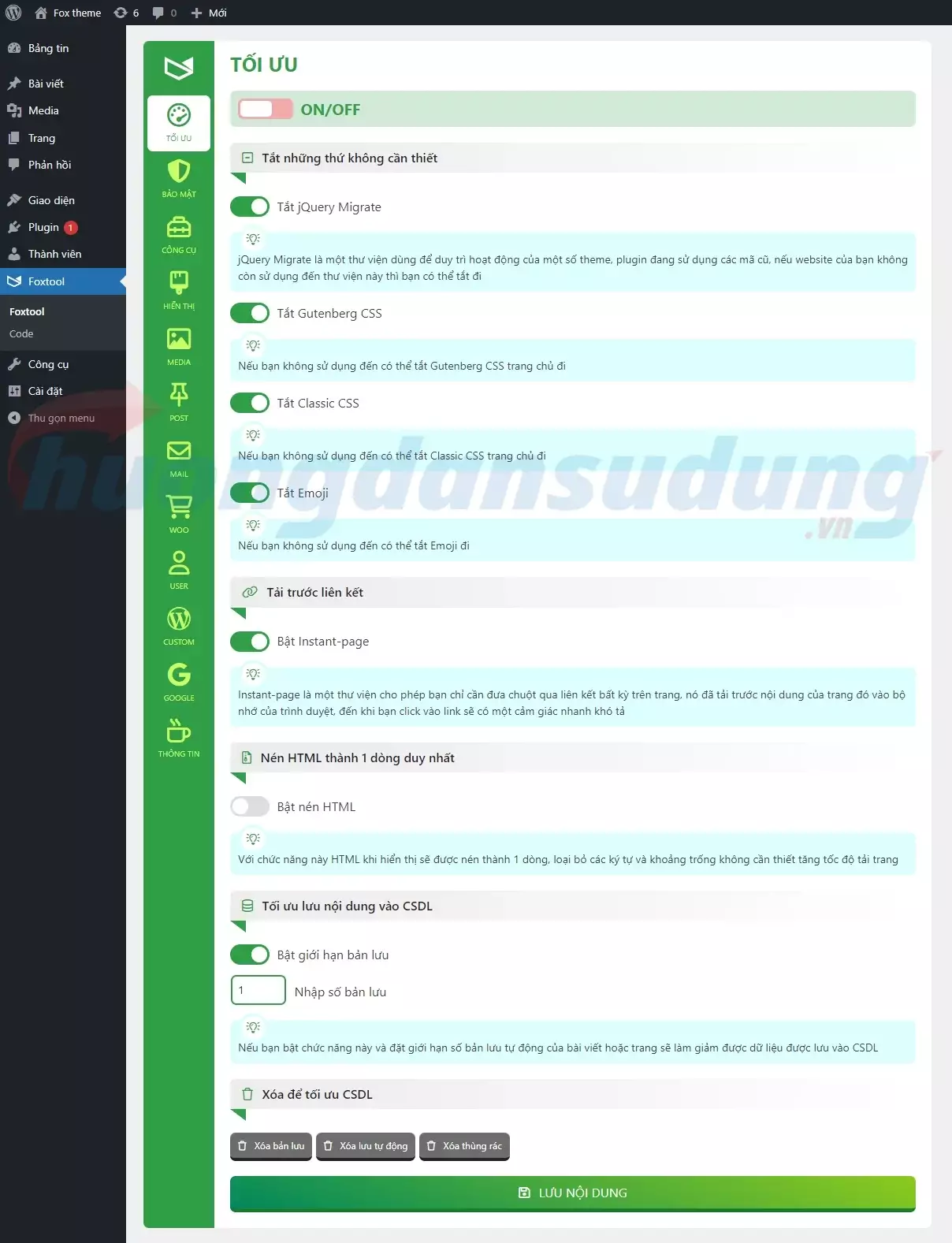 Plugin Foxtool bộ công cụ cần phải có cho 1 website 1 foxtool