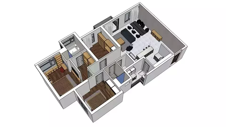 Dịch vụ thiết kế 3D là gì? 3D nâng tầm hình ảnh thương hiệu 1 Thiết kế nội thất