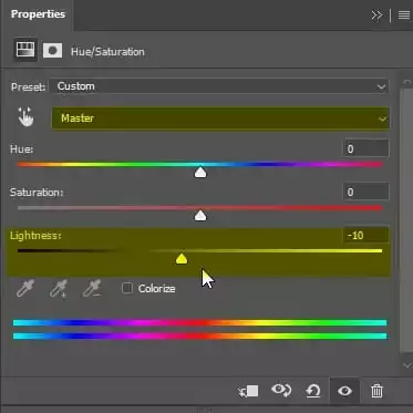 Bảng công cụ điều chỉnh màu trong photoshop