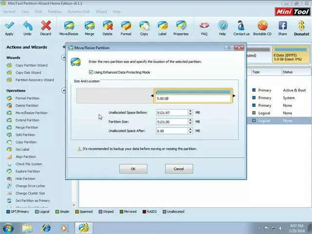 Cách chia ổ cứng win 7 10 11 cực nhanh và hiệu quả bằng Partition Wizard 18 Phân vùng partition bằng MiniTool trên Windows