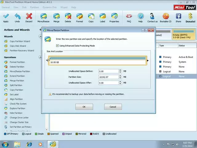 Cách chia ổ cứng win 7 10 11 cực nhanh và hiệu quả bằng Partition Wizard 19 Phân vùng partition bằng MiniTool trên Windows