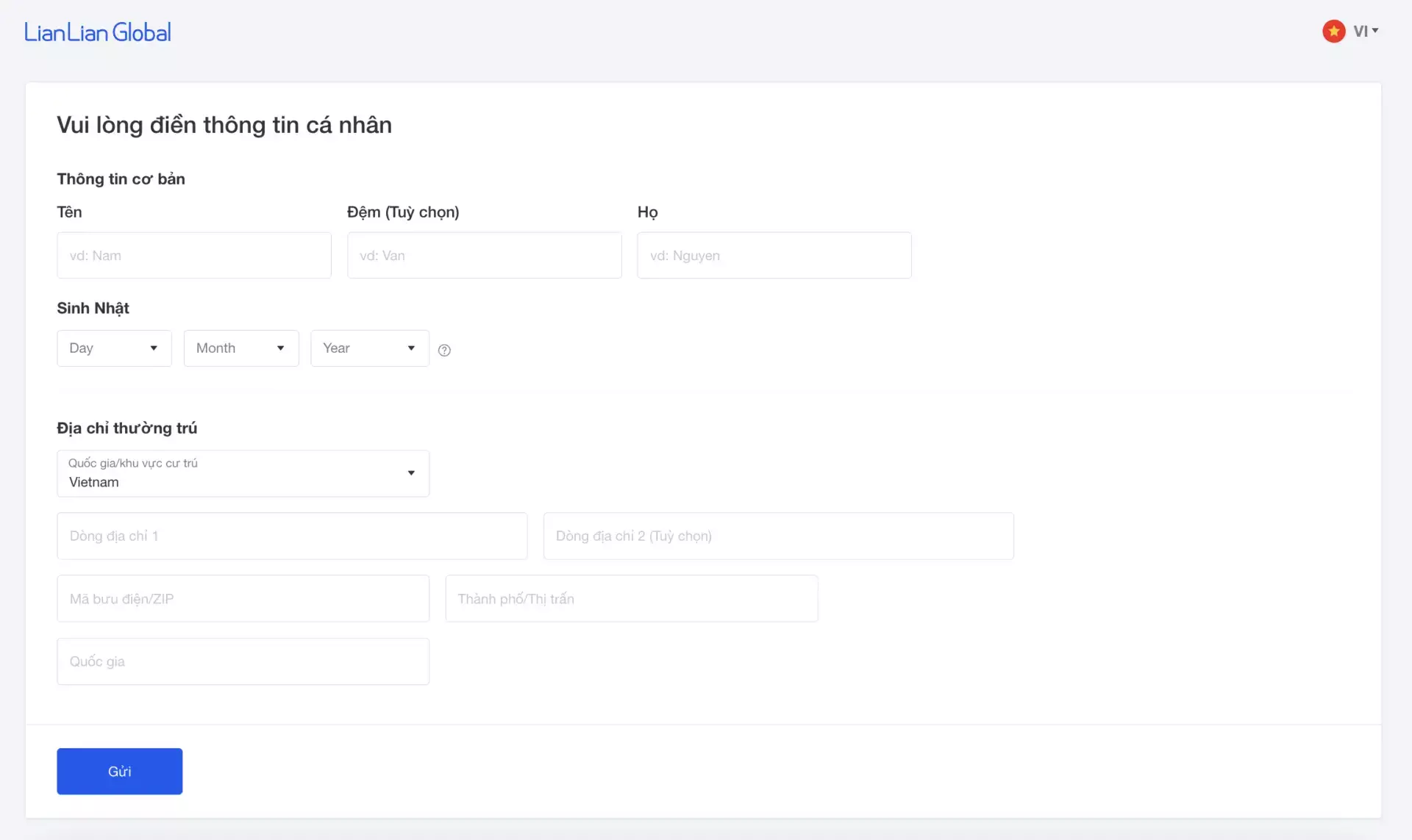 Hướng dẫn tạo tài khoản nhận tiền quốc tế 3 Hướng dẫn tạo tài khoản nhận tiền quốc tế