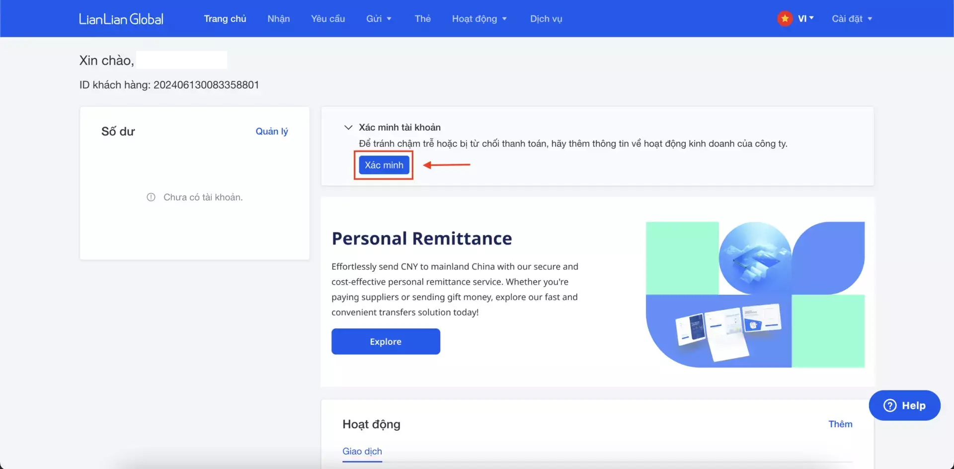 Hướng dẫn tạo tài khoản nhận tiền quốc tế 6 Hướng dẫn tạo tài khoản nhận tiền quốc tế